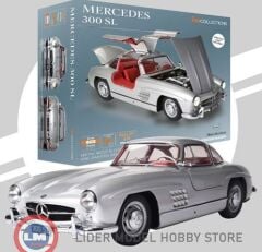 1:8 IXO KİT 1955 Mercedes Benz 300 SL Gullwing W198- silver