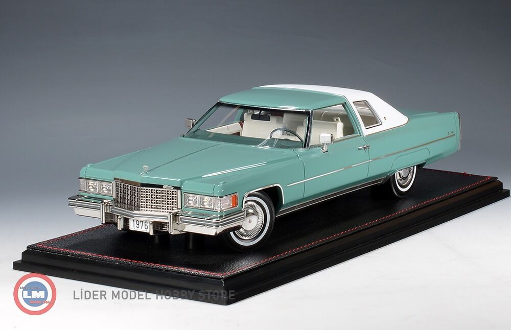 1:18 GLM/Stamp 1976 Cadillac Coupe de Ville Dunbarton Green
