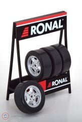 1:18 IXO Ronal GM Standlı Jant Lastik Seti