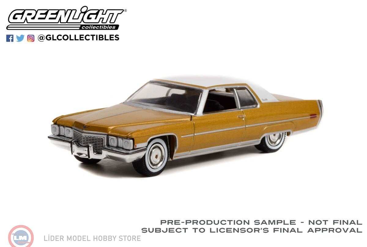 1:64 Greenlight 1972 Cadillac Coupe Deville Cadillac 70 Years
