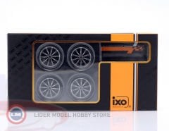 1:18 IXO RS3 -black/silver Wheels - Standlı Jant Lastik Seti