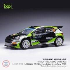 1:18 2023 Skoda Fabia Rallye 2 #23 Rallye Monte Carlo