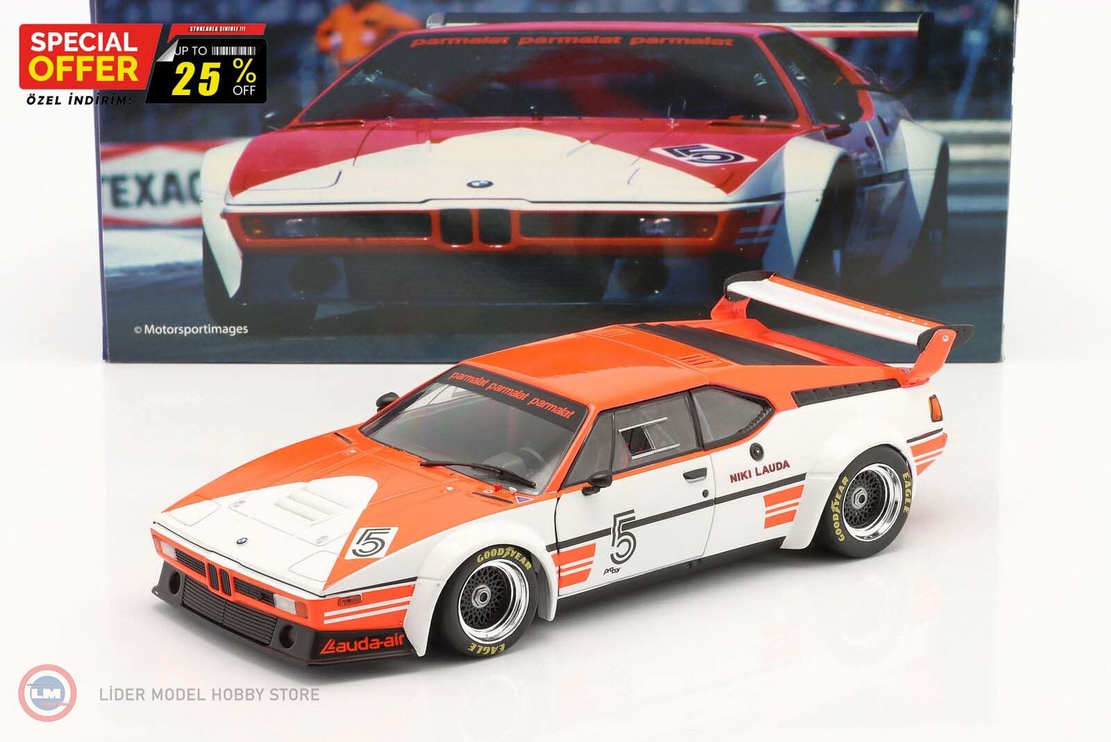 1:18 1979 BMW M1 Procar #5 Winner - Niki Lauda