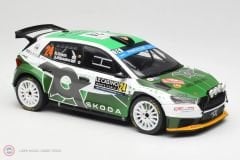 1:18 2023 Skoda Fabia Rallye 2 #24 Rallye Monte Carlo