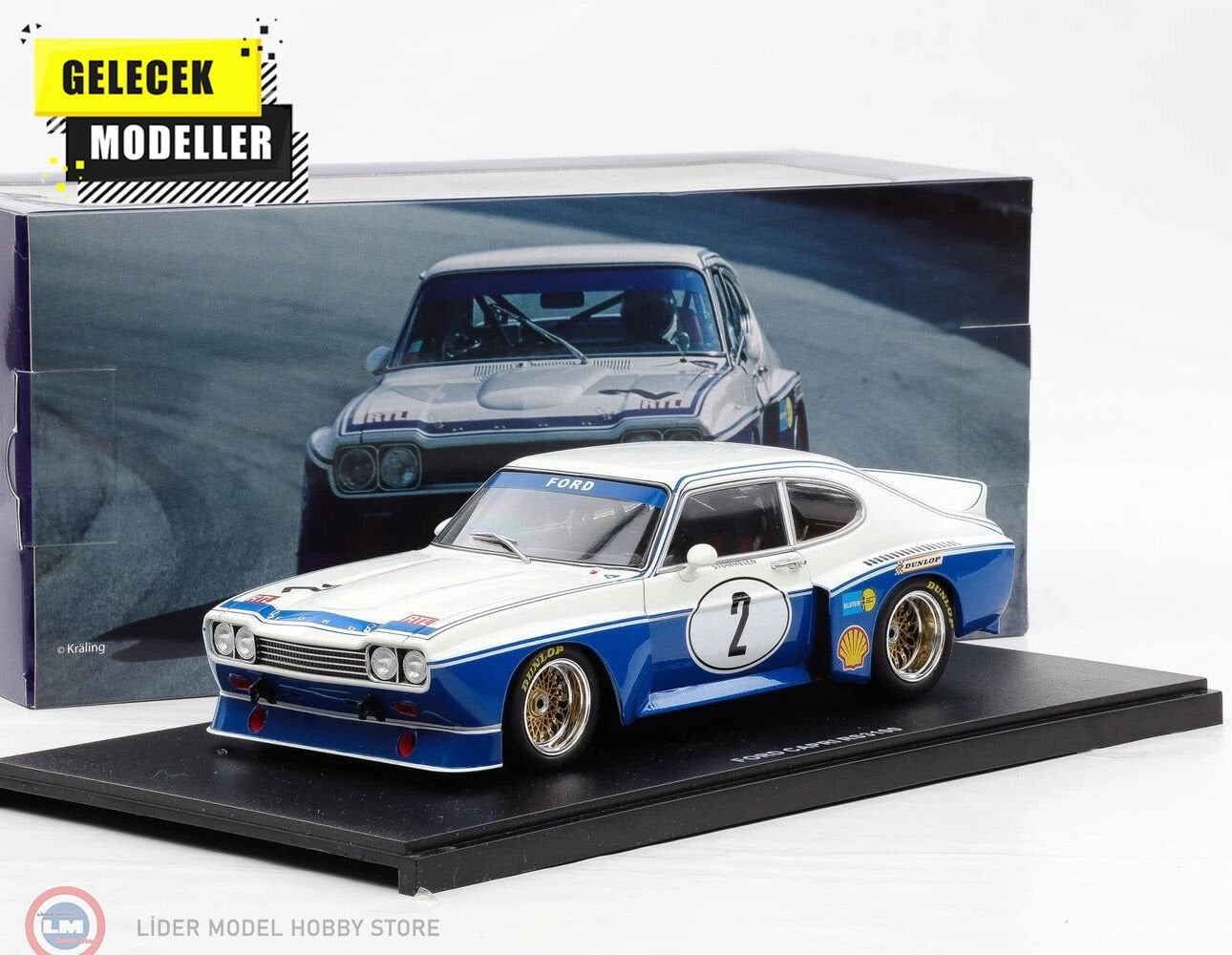 1:18 WERK83 Ford Capri RS 3100 #2 - Winner DRM Nürburgring 1974 - Stommelen