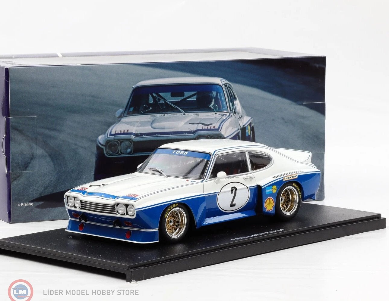 1:18 WERK83 Ford Capri RS 3100 #2 - Winner DRM Nürburgring 1974 - Stommelen