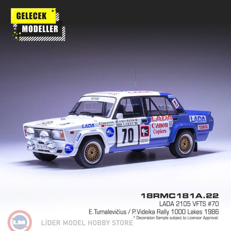 1:18 IXO 1986 Lada 2105 VFTS #70, 1000 Lakes Rallye