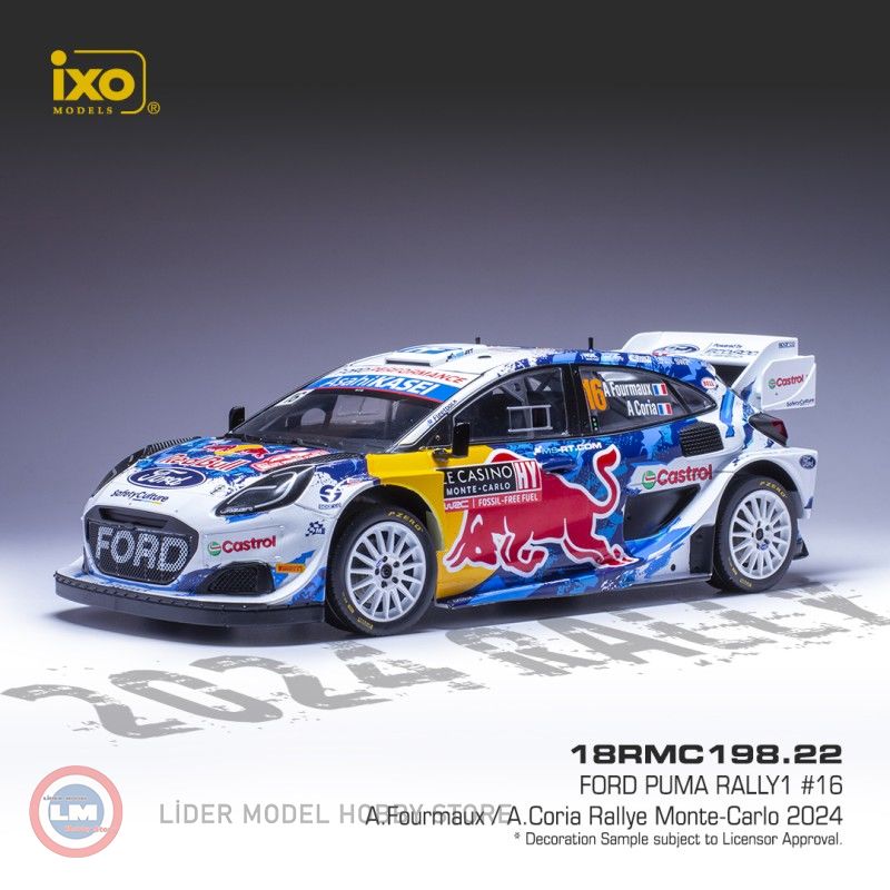 1:18 2024 Ford Puma Rally 1, #16, WRC, Rally Monte Carlo