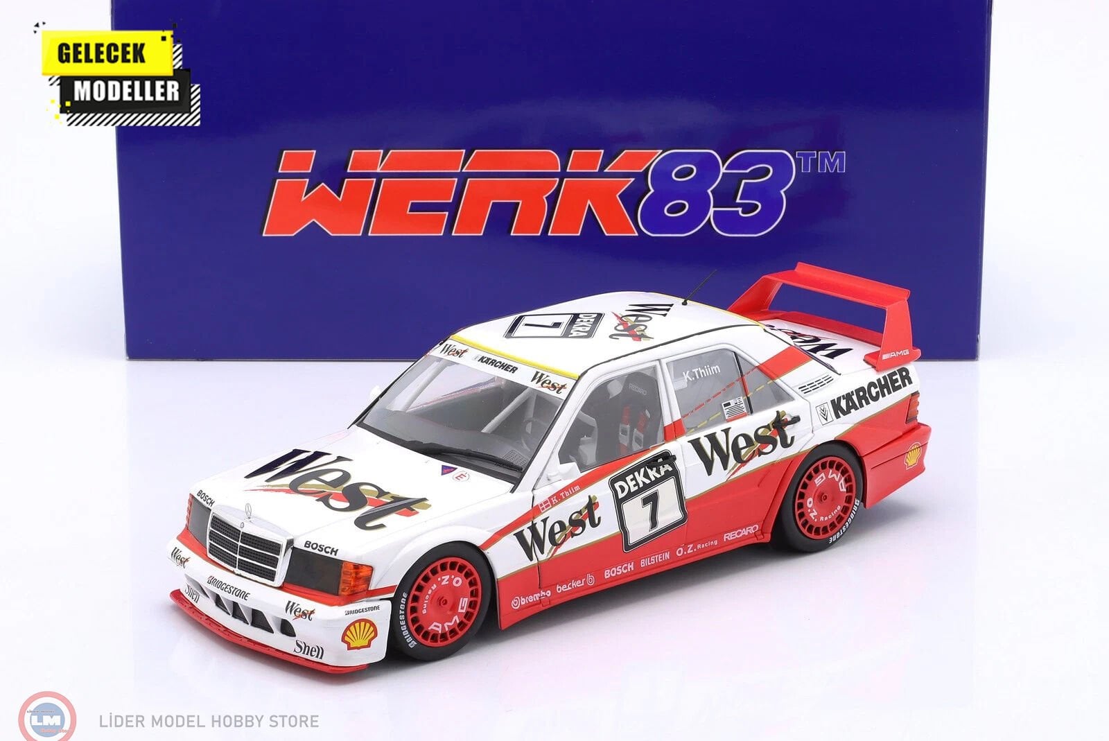 1:18 WERK83 Mercedes Benz 190E 2.5-16 Evo II #7 DTM 1991 Kurt Thiim