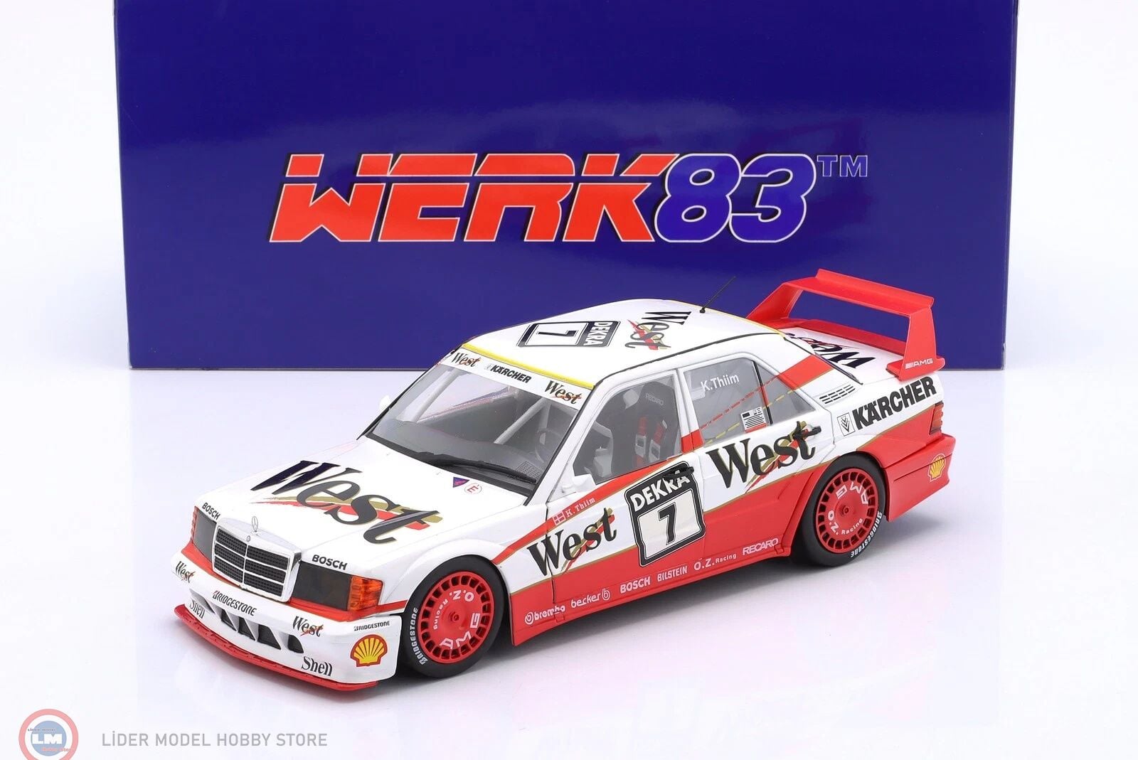 1:18 WERK83 Mercedes Benz 190E 2.5-16 Evo II #7 DTM 1991 Kurt Thiim