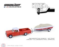 1:64 Greenlight 1967 Dodge D100 with Boat and Trailer