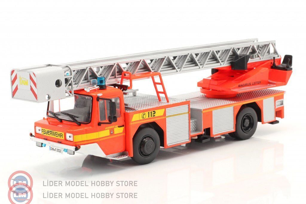 1:43 Atlas Iveco Magirus DLK 23-12 mit Drehleiter Feuerwehr Lam İtfaiye