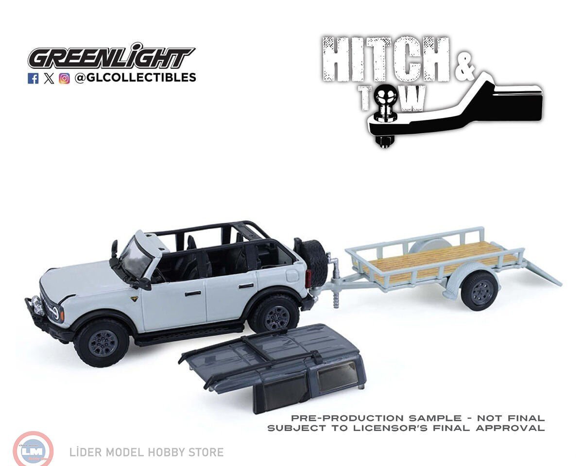 1:64 Greenlight 2021 Ford Bronco 4-Door Badlands in Cactus Grey