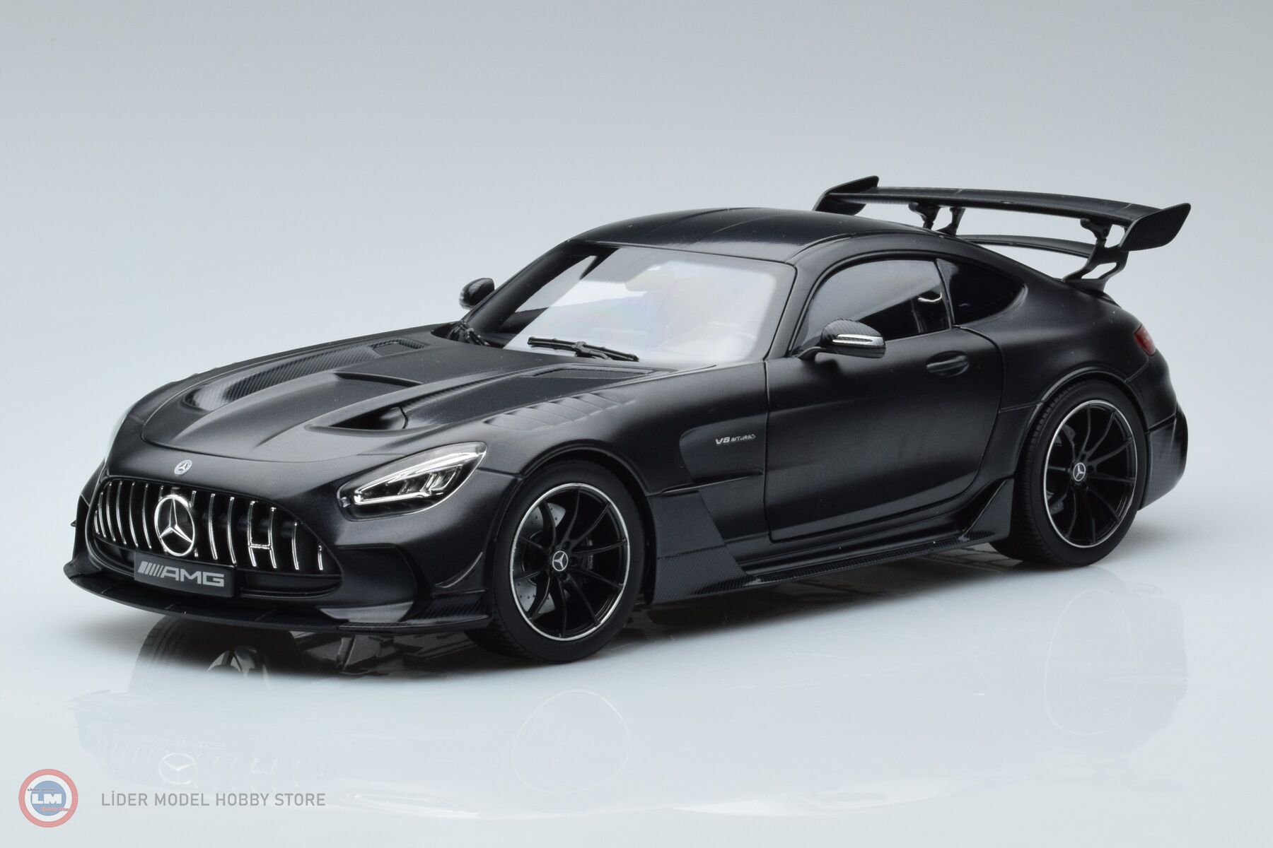1:18 2021 Mercedes Benz AMG GT Designo Graphite Grey Magno