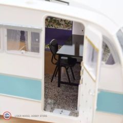 1:18 1959 Citroen DS 19  Nuage Blue and Violet + Caravane Hénon