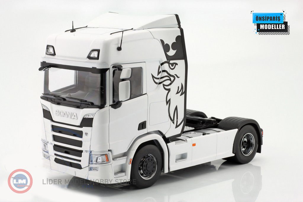 1:18 2019 Scania R-Serie Topline R500 Sattelzugmaschine Beyaz