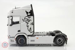 1:18 2019 Scania R-Serie Topline R500 Sattelzugmaschine Beyaz