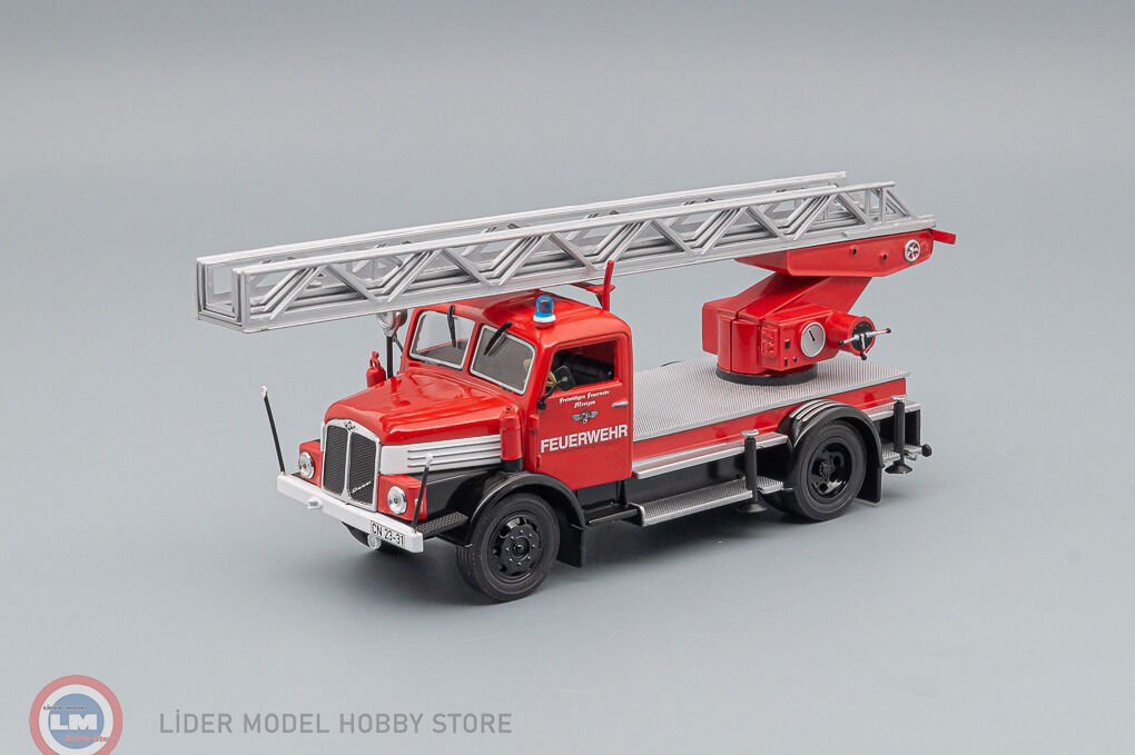 1:43 Atlas 1965 IFA S4000 DL25 TRUCK SCALA FEUERWEHR EST GERMANIA İtfaiye