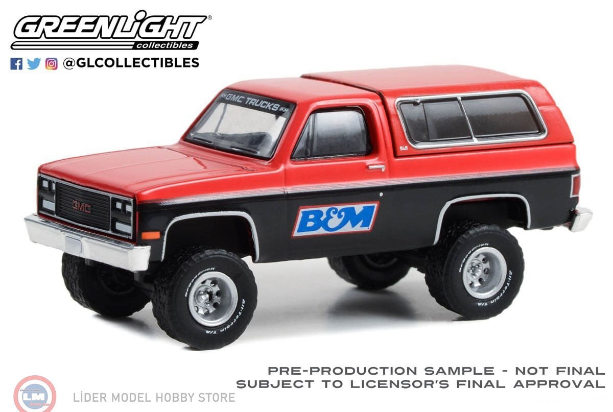 1:64 Greenlight 1991 GMC Jimmy SLE BM Racing