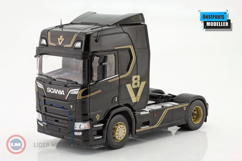 1:18 2019 Scania R-Serie Topline R500 Sattelzugmaschine Siyah