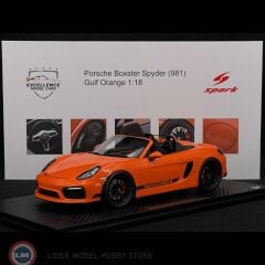 1:18 Spark 2016 Porsche Boxster Spyder Typ 981 '' Nemo''  - Gulf orange