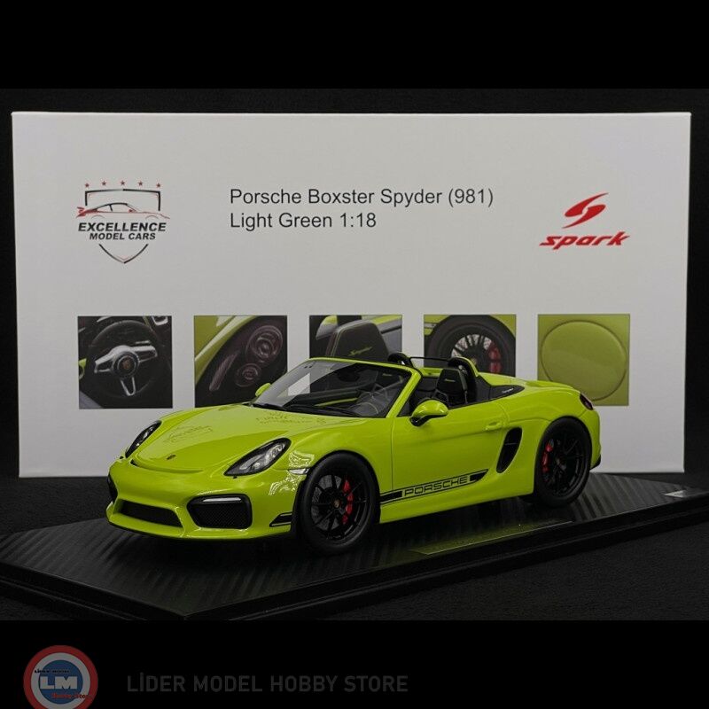 1:18 Spark 2016 Porsche Boxster Spyder Type 981 ''Kiwi''  - Light Green