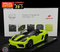 1:18 Spark 2024 Porsche 718 Spyder RS Typ 982 - acid green