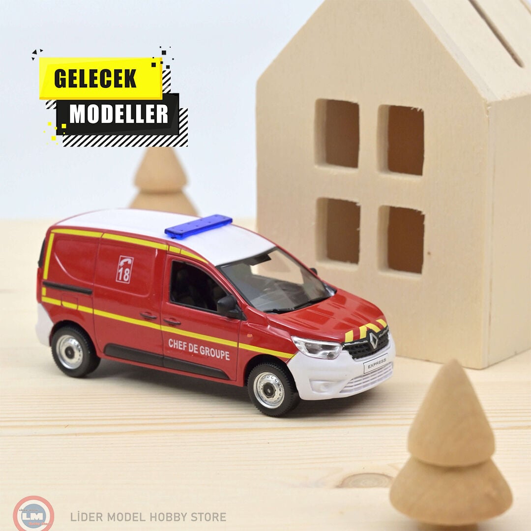 1:43 Norev 2021 Renault Express - Pompiers - Chef de Groupe