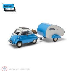1:18 Minichamps 1960 BMW Isetta With Trailer