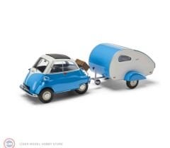 1:18 Minichamps 1960 BMW Isetta With Trailer
