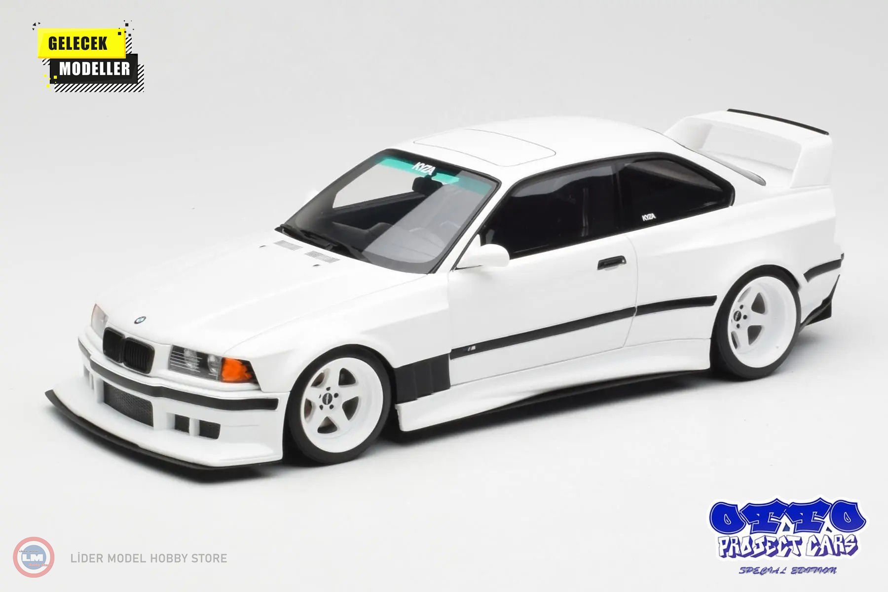 1:18 OTTO 2022 BMW E36 Khyzyl Saleem Alpine White Project Cars Serisi