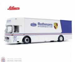 1:18 Schuco Mercedes Benz O 317 Race Car Transporter Rothmans Porsche