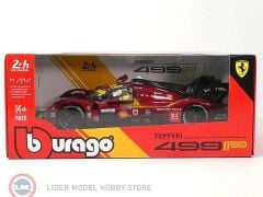 1:24 Burago Ferrari 499P 3.0L TURBO V6 #51 - LeMans 2025