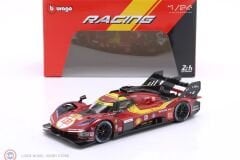 1:24 Burago Ferrari 499P 3.0L TURBO V6 #51 - LeMans 2025