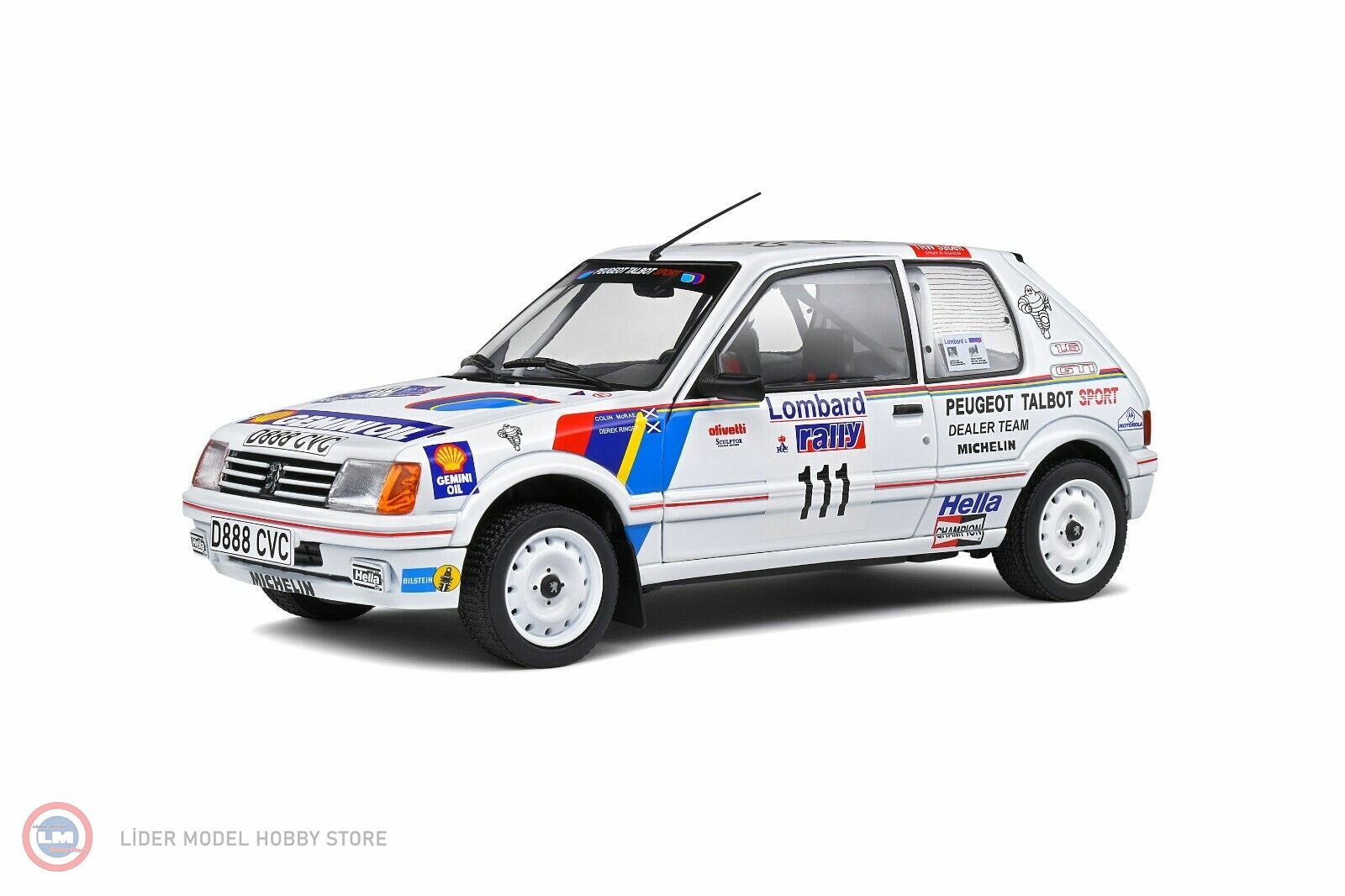 1:18 1988 Peugeot 205 GTi #111 Lombard RAC Rallye