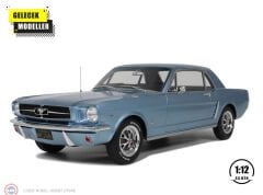 1:12 OTTO 1965 Ford Mustang V8 Hardtop Silver Blue Pony