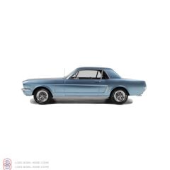 1:12 OTTO 1965 Ford Mustang V8 Hardtop Silver Blue Pony