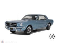 1:12 OTTO 1965 Ford Mustang V8 Hardtop Silver Blue Pony