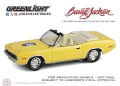 1:64 Greenlight 1970 Plymouth Cuda Convertible Yellow Scottsdale 2024