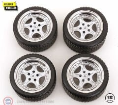 1:12 KK Scale Jant Lastik Seti - Porsche Speedline rims and tyres set 1996