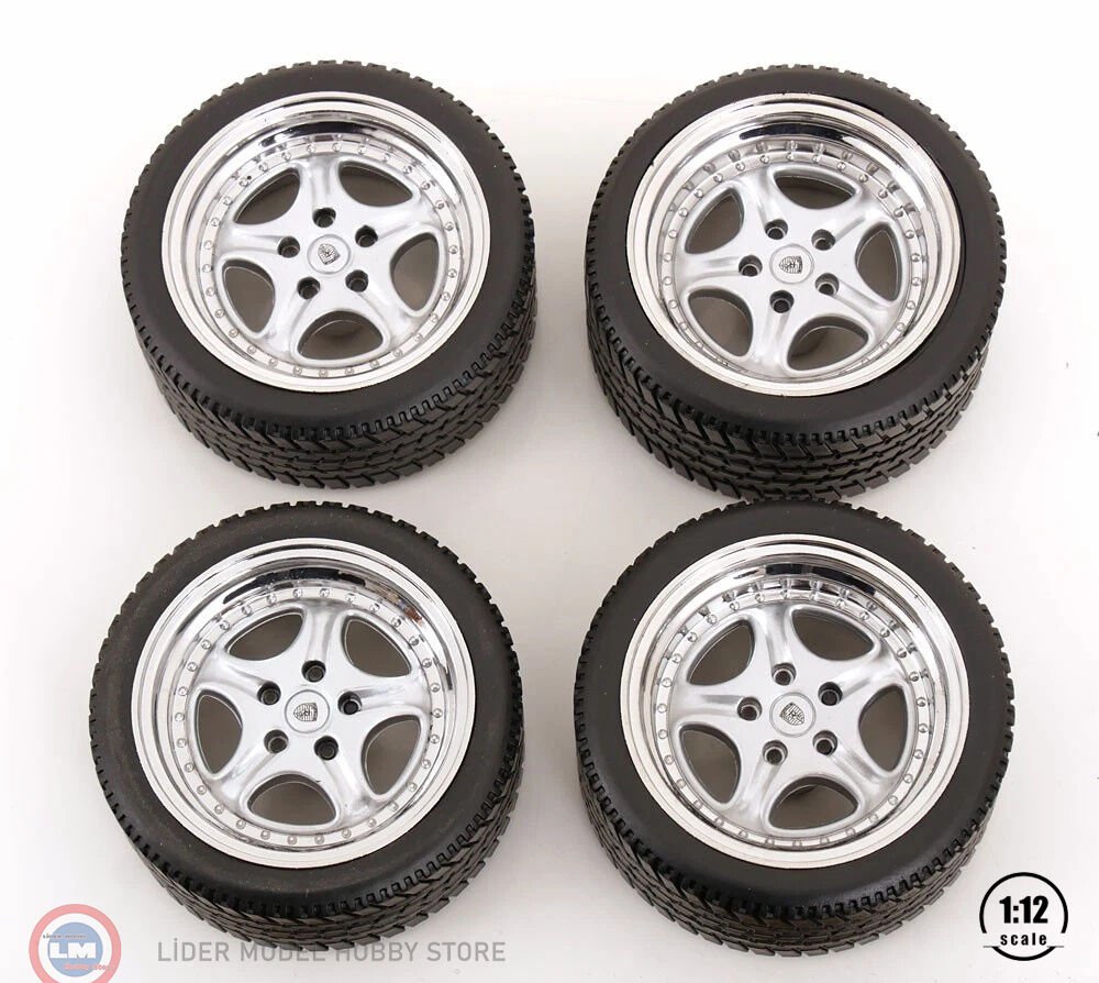 1:12 KK Scale Jant Lastik Seti - Porsche Speedline rims and tyres set 1996