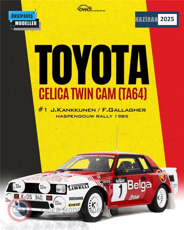 1:18 1985 Toyota Celica Twin Cam Haspengouw Rally