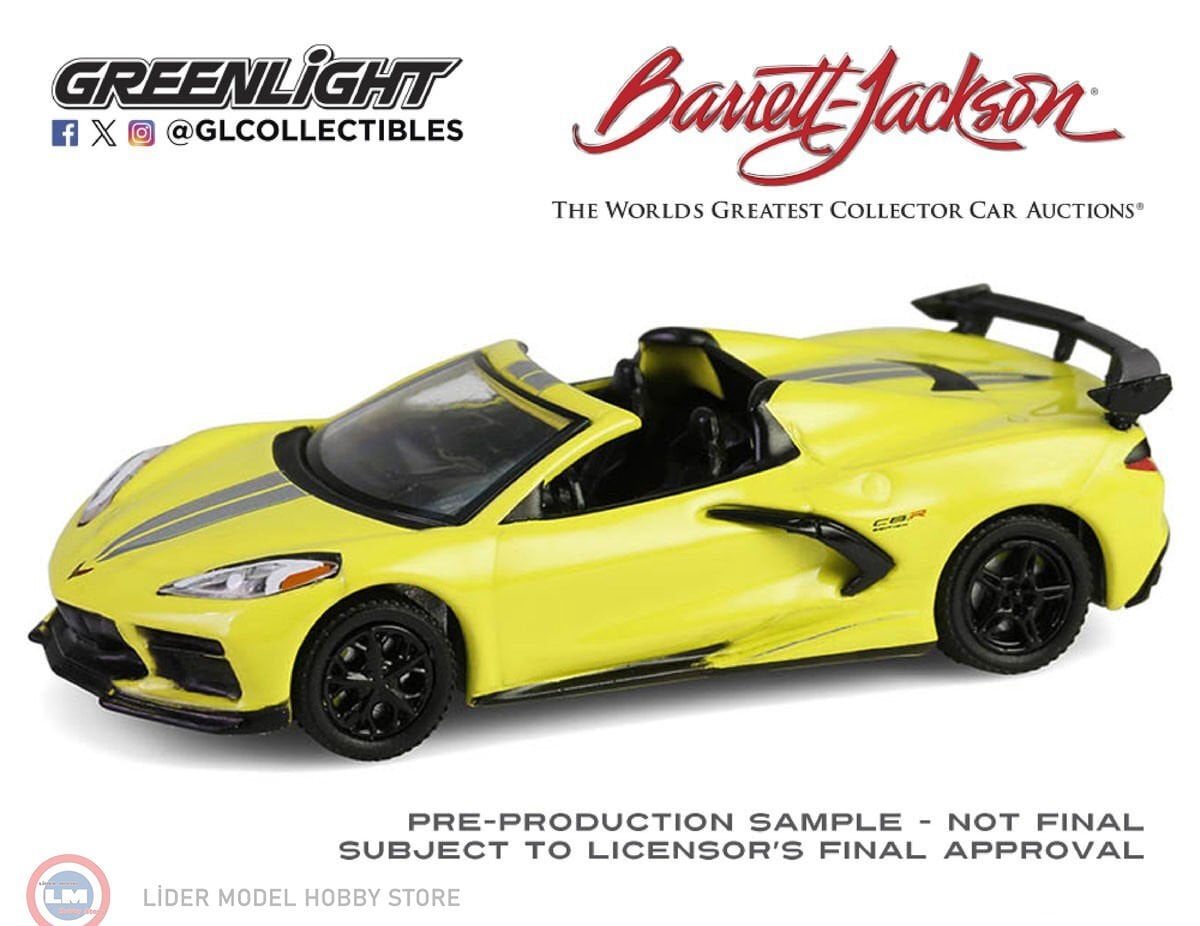 1:64 Greenlight 2022 Chevrolet Corvette C8R Championship Edition Convertible Yellow Scottsdale 2024