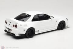 1:18 OTTO 2019 Nissan Skyline GT-R R34 KRC Body Kit Pearl White QX1