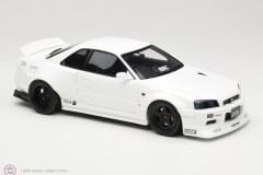 1:18 OTTO 2019 Nissan Skyline GT-R R34 KRC Body Kit Pearl White QX1