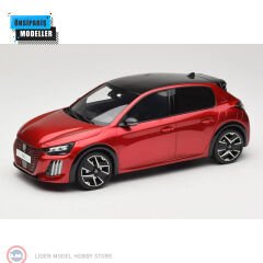 Otto Mobile - 1:18 OTTO 2024 Peugeot 208 GT Hybrid Red Elixir
