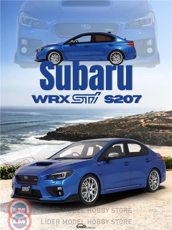 1:18 OTTO 2015 Subaru WRX Sti S207 WR Blue Pearl
