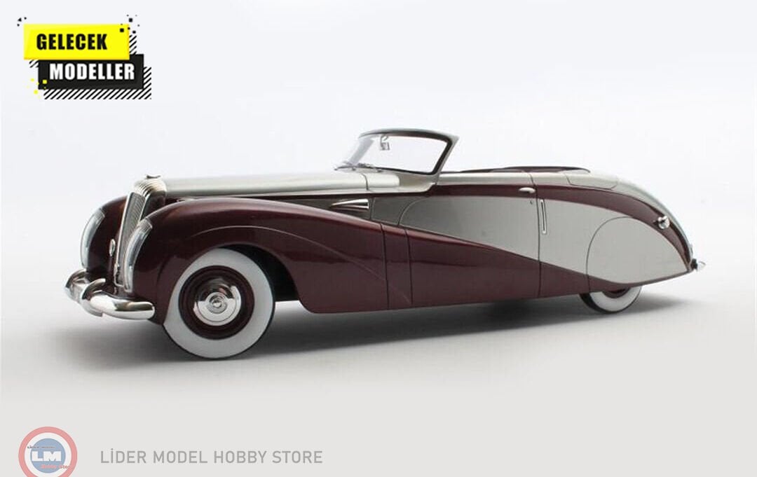 1:18 Matrix 1953 Daimler DE36 Hooper Green Goddess Maroon Silver