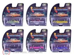 1:64 Greenlight 1964 Chevrolet Biscayne Lowrider Silver Metallic Red Two Tone