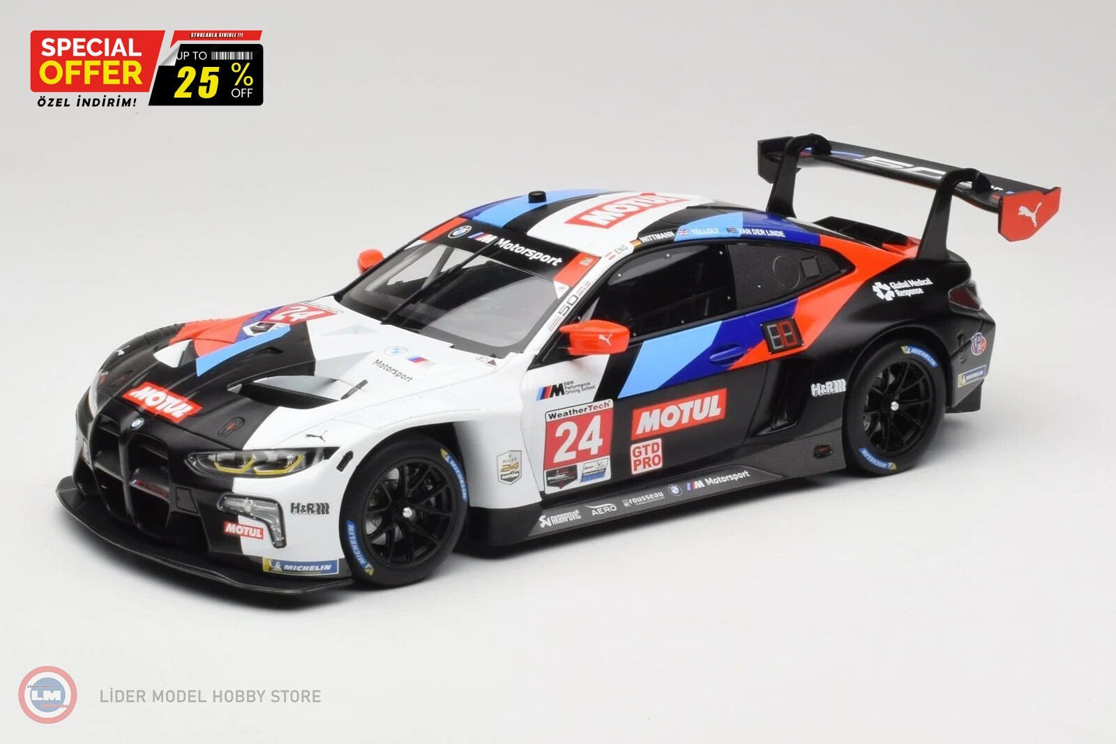 1:18 Minichamps BMW M4 GT3 GTD PRO #24 - BMW M TEAM RLL 2022